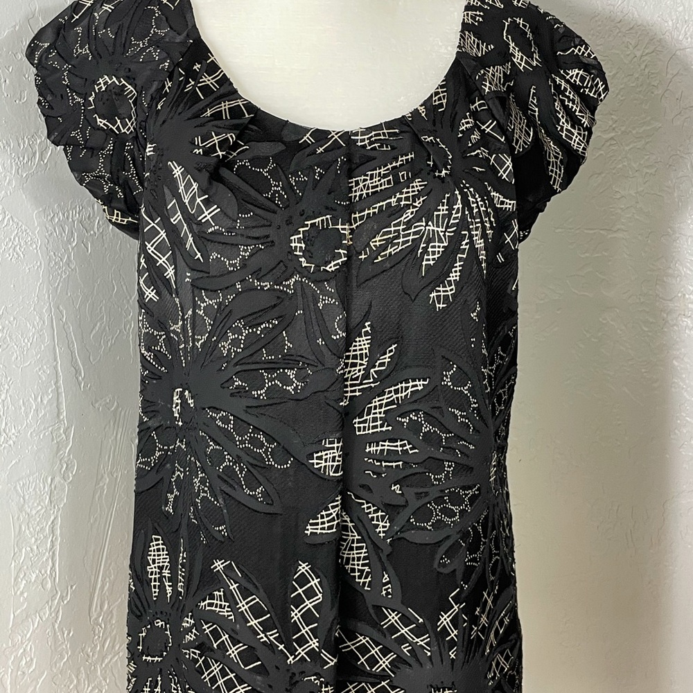 Chaus black blouse. Size 4p